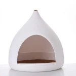 Portable Indoor Triangle Pet Soft Bed for Dogs and Cats
