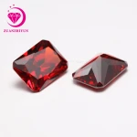 Precious gemstone rectangular garnet jewelry stone loose gemstone