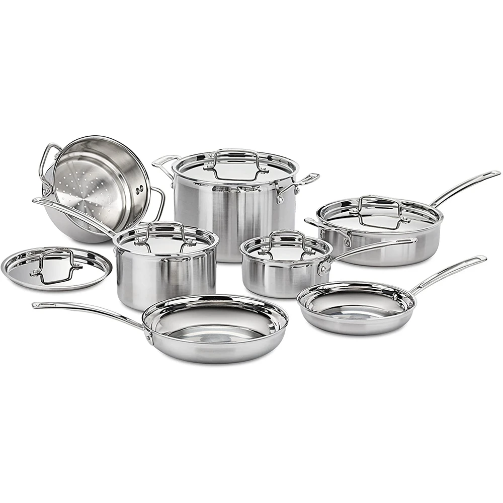 Premium Superior Quality Wholesale custom hot selling stainless steel 14pcs kitchen cookware set
