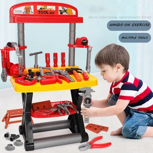 Pretend play house craftsman children plastic repair kit toolbox toy set