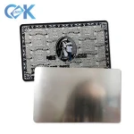 professional custom metal steel business cards