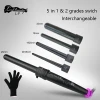 professional led hair curling wand