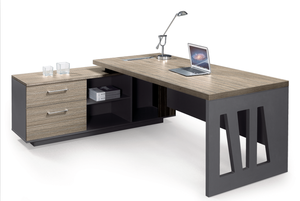 Professional Office Furniture Half Round European Style Semi Circle 100% Mdf Executive Office Desk