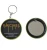 Import Promotion custom logo gifts small pocket makeup mirror with key ring from China