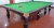 Import Promotional Billiard table with slate, 12ft solid wood snooker table from China