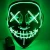 Import Promotional Funny Halloween Glowing Mask Fast Shipping Purge Party Mask Glow Mask from China