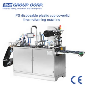 PS disposable plastic cup cover/lid thermoforming machine