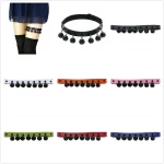 PU Leather Cosplay Rock Anime Personality Black Bell Garter Women Punk Harness Bondage Belts Harajuku Elasticity Body Chain