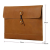PU Leather Expanding File Portable Accordion Document Folder Organize Brown
