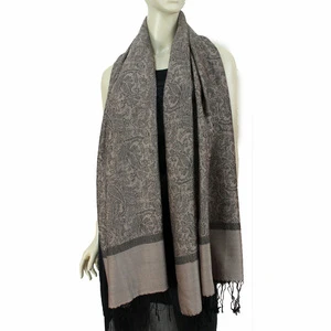 pure wool kashmiri shawls purple silk scarf