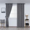 QINUO HOME 52"x95" Jacquard Pencil Pleat Curtains Premium Room Geometric Pattern Eyelets Curtains Set of 2 Curtain Panels