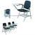 Import QS-FTC02 cheap school chair Lightweight folding chair training chair with writing tablet arm from China