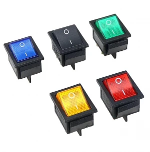 QY Rocker switch electrical equipment with lighting power switch household safety and environmental protection