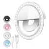 Rechargeable Clip on 36 Led Ring RK12 Beauty LED Flash Selfie Light for All Mobile Phones
