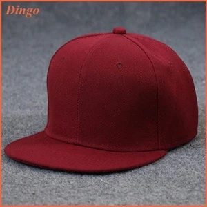 Red cotton 6 panel unisex custom fitted flex fit/flexfit baseball caps and hats embroidered