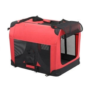 Red Portable Breathable Durable Pet Dog Carrier For Travel