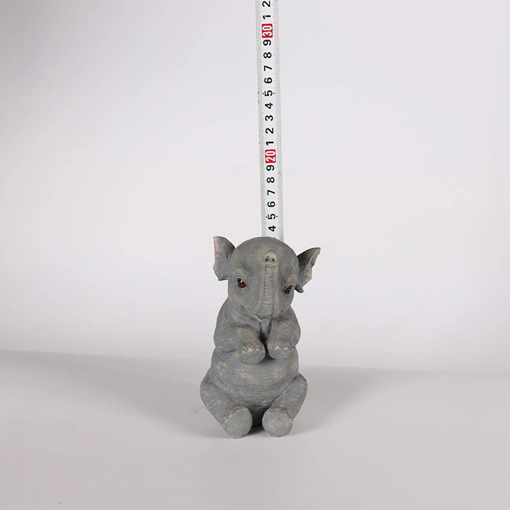 Resin craft baby elephant figurine for furnishing use