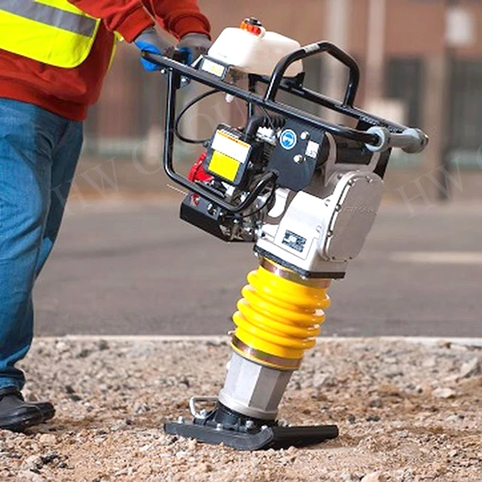 Road construction vibration gasoline soil tamping rammer price