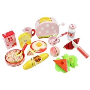 Role Play Educational Breakfast Wooden kitchen toy set