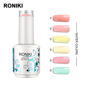 RONIKI private label colors nail soak off gel polishsupplies custom 15ml organic cheap nail polish