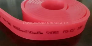 Rotary 50X9 Durometer Silk Screen Printing Rubber Polyurethane Scraper Squeegee Blade