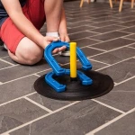 Rubber horseshoe toy game set