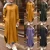 Import Saudi Arabia 2021 Sundress Long Sleeve Split Women Muslim Abaya Turkey Hijab Dress Islam Clothing maxi islamic dresses from China