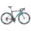 SAVA Carbon Fiber Raod Bike 700c Adult Road Bike 44/47/50/52/54/56cm Wholesale Road Bicycle with SORA R3000 18 Speeds