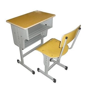 School Furniture Wooden student desk and chair Set for Support customization