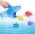 Import sea animal fishing set squirt water floating shark bath toy for bathtub from China