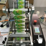 semi automatic hand wash bottles 60ml  sticker labeling machine with date print
