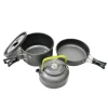 Set Mess Kit Outdoor Cast Iron for Camping Backpacking Gear Sets Stainless Steel Camping Cookware