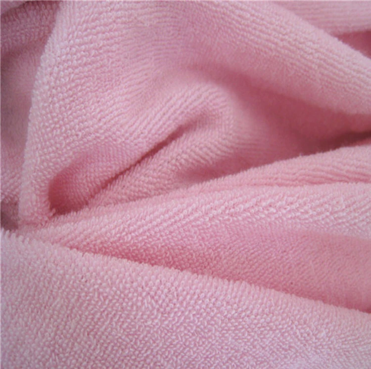 Shengze factory price mixed cvc microfiber stretch terry cloth fabric for towel