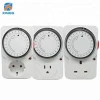 Shenzhen Manufacturer 3 Pin Power Plug Socket US UK 24 Hour Time Switch