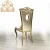 Import Shiny golden stainless steel home furniture high back living room chair from China
