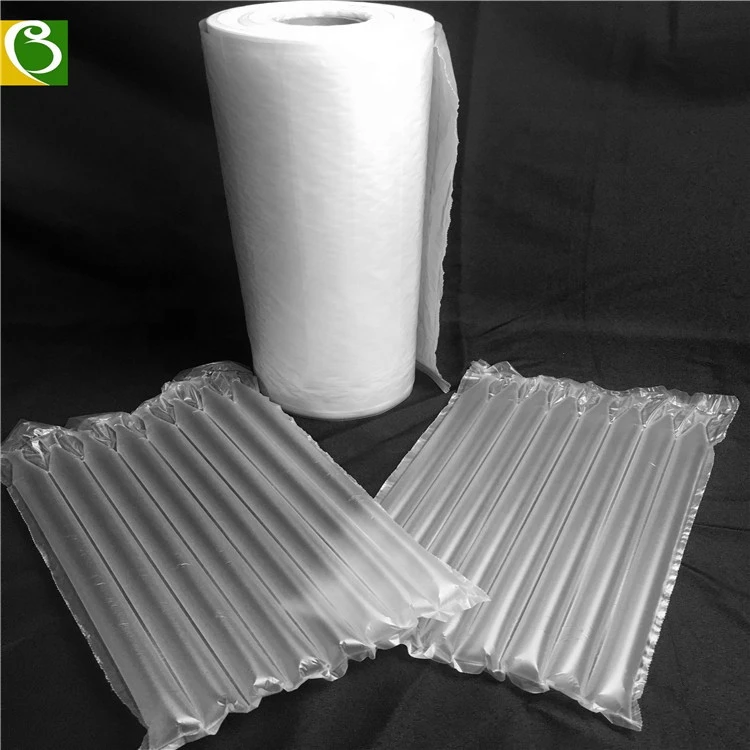 Shockproof Void Filling Air Cushion Film Inflatable PE Material Air Column Cushion Wrap Roll With Customized Printing