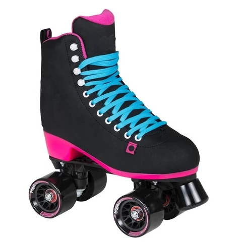 Shoes With Wheels 2 Row Glitter Flashing Roller Skates 4 Wheel women adults man roller skates quad skates