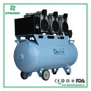 Silent oil free air compressor with 3 pcs 750W compressor head for biogas air compressor (DA7003)