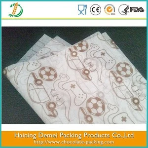 Silicone coated colored baking parchment paper for food baking China supplied