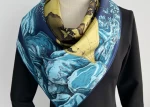 Silk hair band scarf custom digital print luxury fashion silk scarves