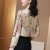 Import silk womens  shirt  long sleeve silk top autumn new thin print blouse   commuter shirt women from China