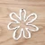 Import Silver Plated Large Hollow Open Flower Charms Pendants for Necklace Jewelry Making from China