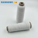 Simple color materials for socks polyester latex rubber covered yarn