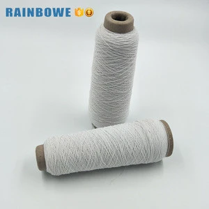 Simple color materials for socks polyester latex rubber covered yarn
