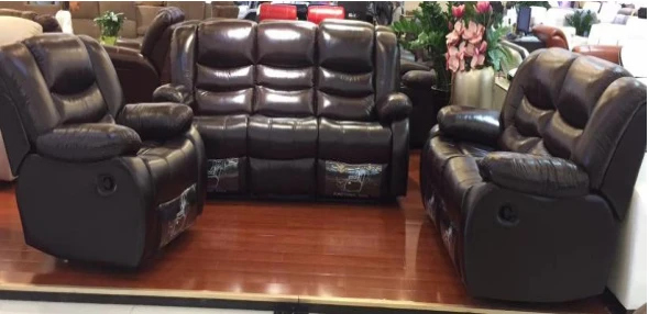 simple style living room leather sofa set export to USA 1+2+3 office/home use leather sofa set