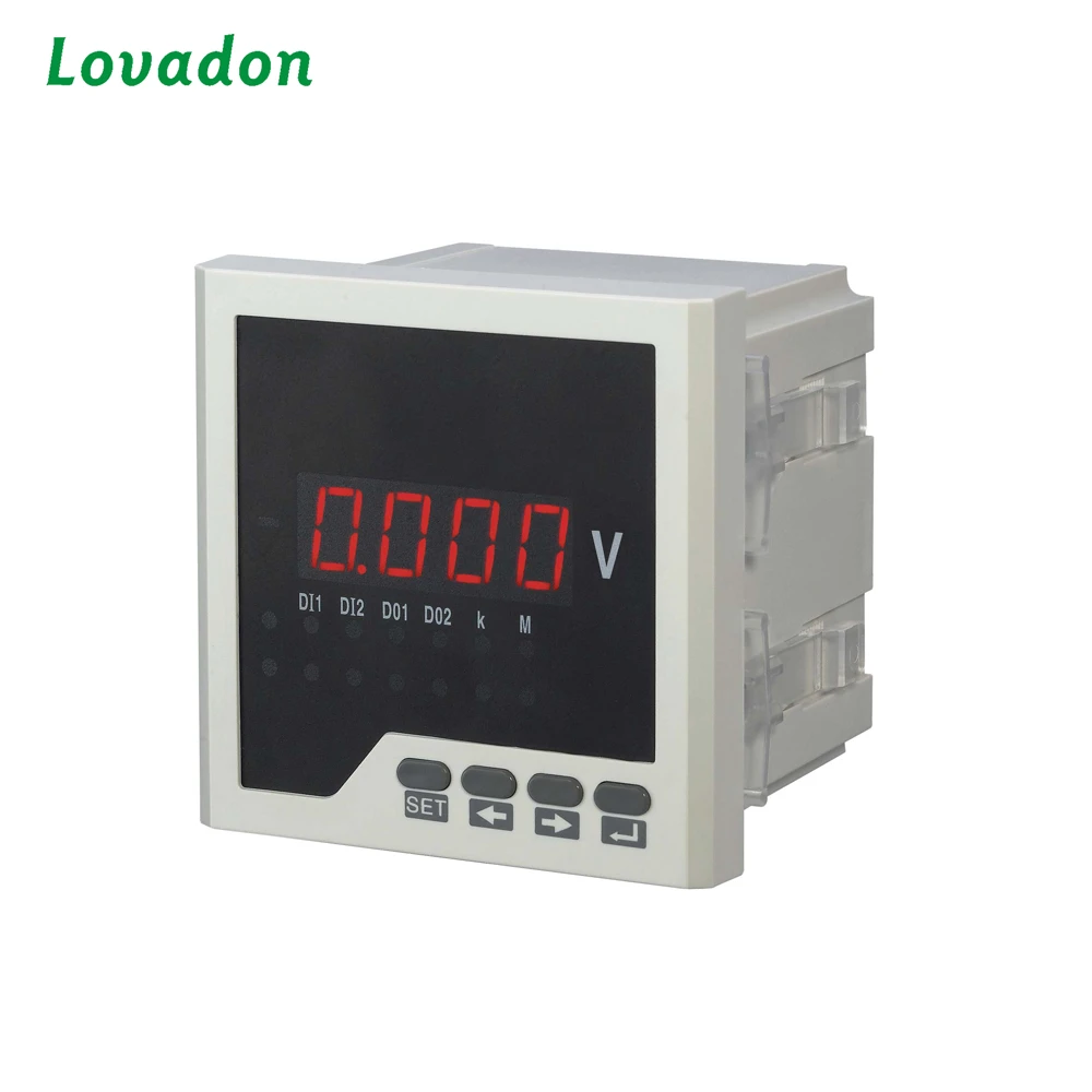 Single Phase two wire panel mounted Digital voltmeter voltage Meter