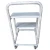Import single Sided Mobile 2 Step ladders with double Grab Handle - white from China