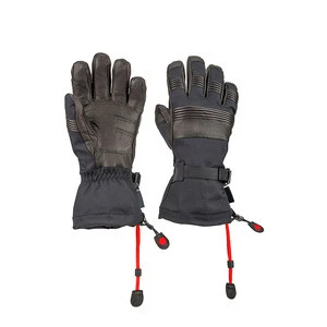 Ski Gloves Black Color Made Of Nylon/Customized Sports Wear Wind Proof Ski Gloves For Sale