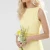 Import sleeveless low back bridesmaids dresses floor length plain yellow sateen bridesmaid dress from China