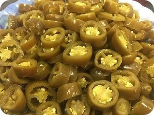 sliced green jalapeno pepper pickles